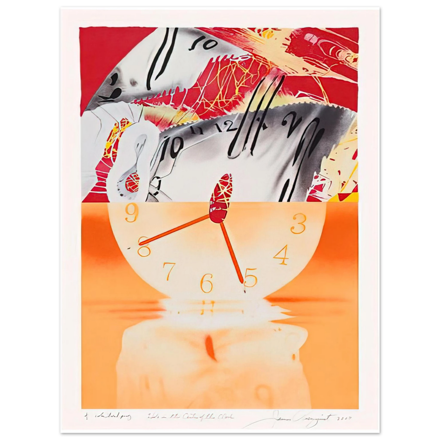 James Rosenquist - Hole in the Center of the Clock  75x100 cm / 30x40inches Fine Art Poster