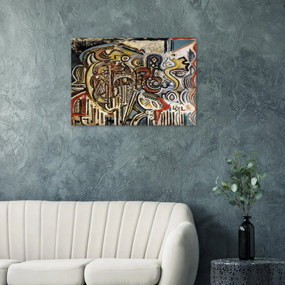 Portrait of Pegeen - Richard Pousette-Dart Brushed Aluminum Print - 70x100 cm / 28x40 inches | Richard Pousette-Dart Aluminum Print | Richard Pousette-Dart Prints