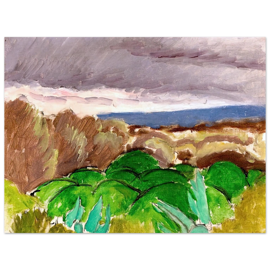 Henri Matisse - CAGNES LANDSCAPE IN STORMY WEATHER 1917  75x100 cm / 30x40inches Fine Art Poster