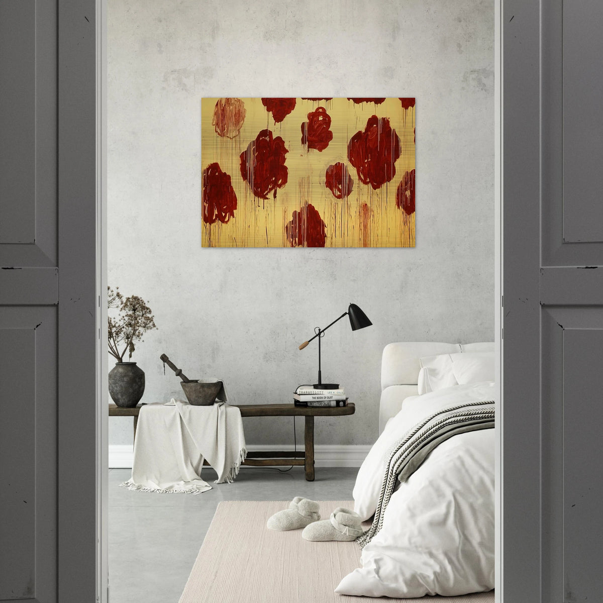 Untitled,  Blooming, A Scattering of Blossoms & Other Things  - Cy Twombly Brushed Aluminum Print - 70x100 cm / 28x40 inches | Cy Twombly Aluminum Print | Cy Twombly Prints