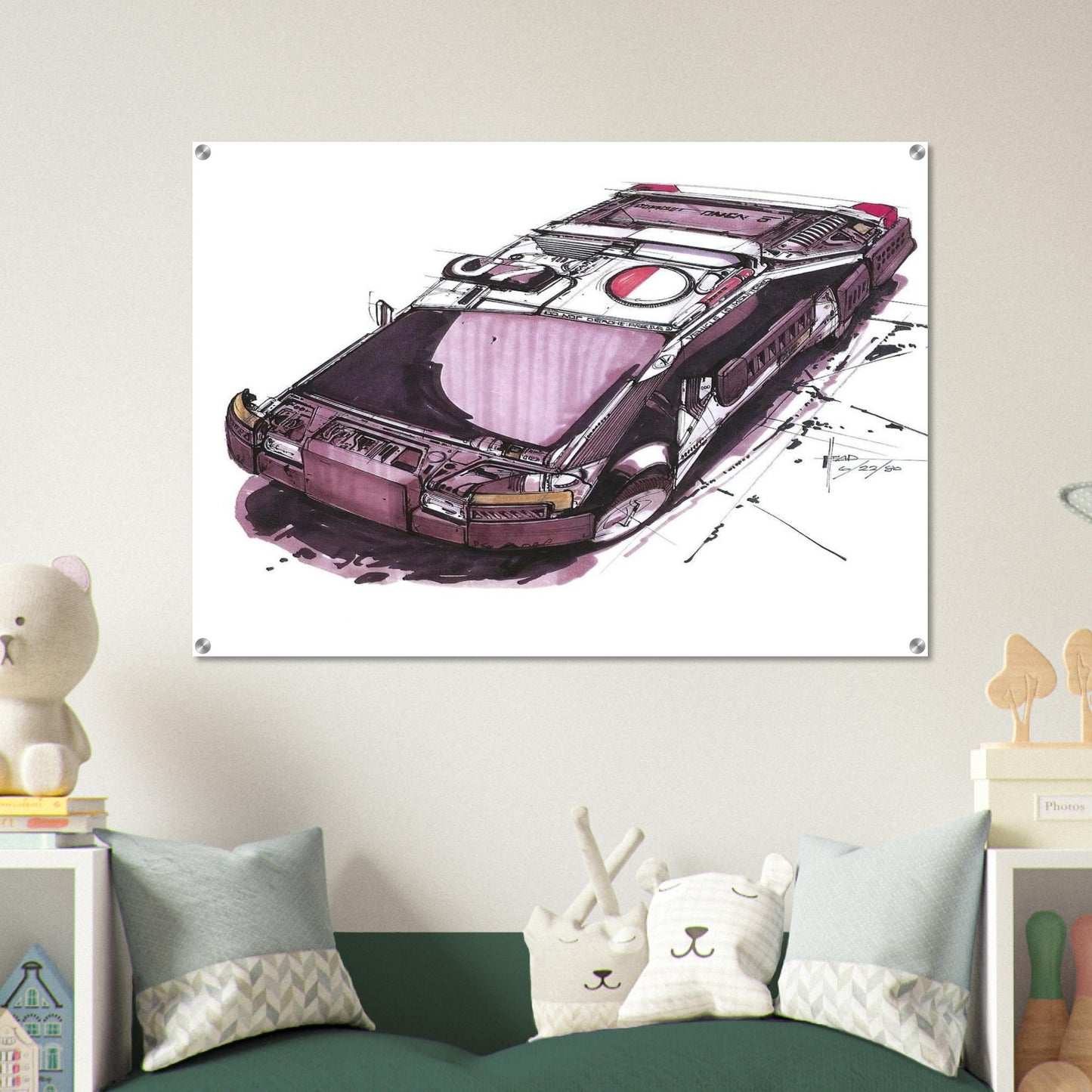 Syd Mead - Syd Mead Acrylic Print - 70x100 cm / 28x40″ inches