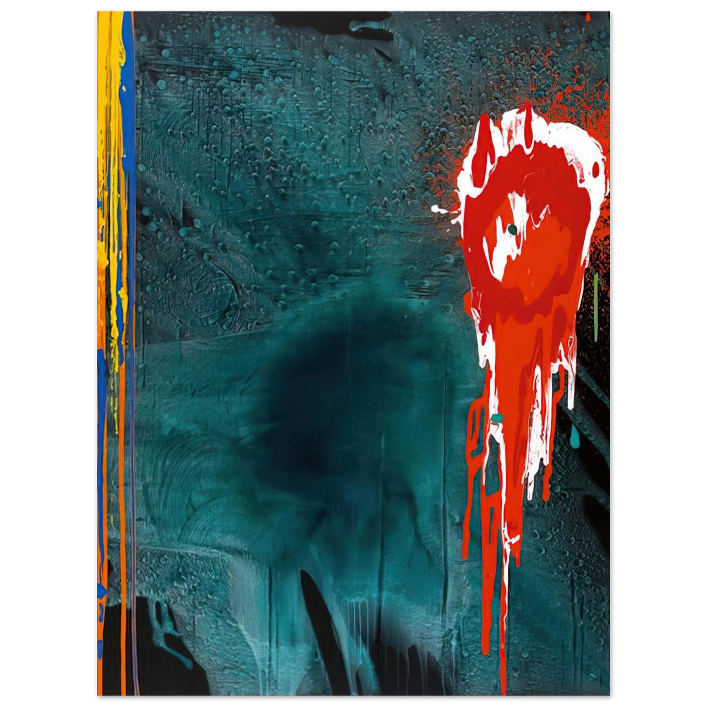 John Hoyland - Letter to Chaim - 10.7.06 - 2006  75x100 cm / 30x40inches Fine Art Poster