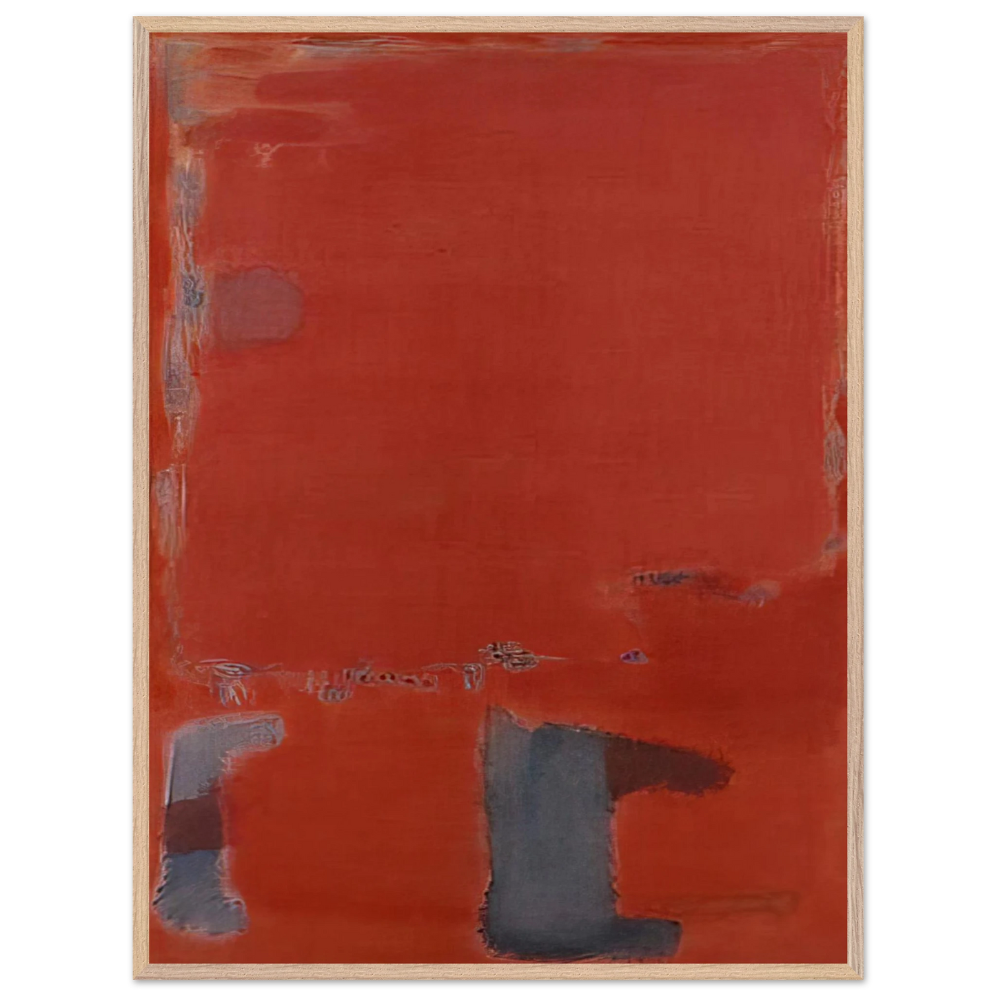 Mark Rothko - No. 21 - c.1949  New York , United States Wall Art - 30x40 cm / 12x16 inches - Premium Wooden Framed Poster With Fine Art Paper-canvas - Wood frame