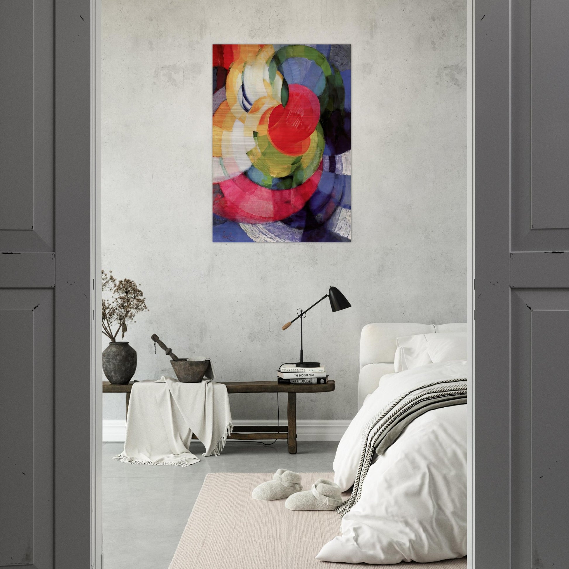 Disks of Newton, Study for Fugue in Two Colors - Frantisek Kupka Brushed Aluminum Print - 70x100 cm / 28x40 inches | Frantisek Kupka Aluminum Print | Frantisek Kupka Prints