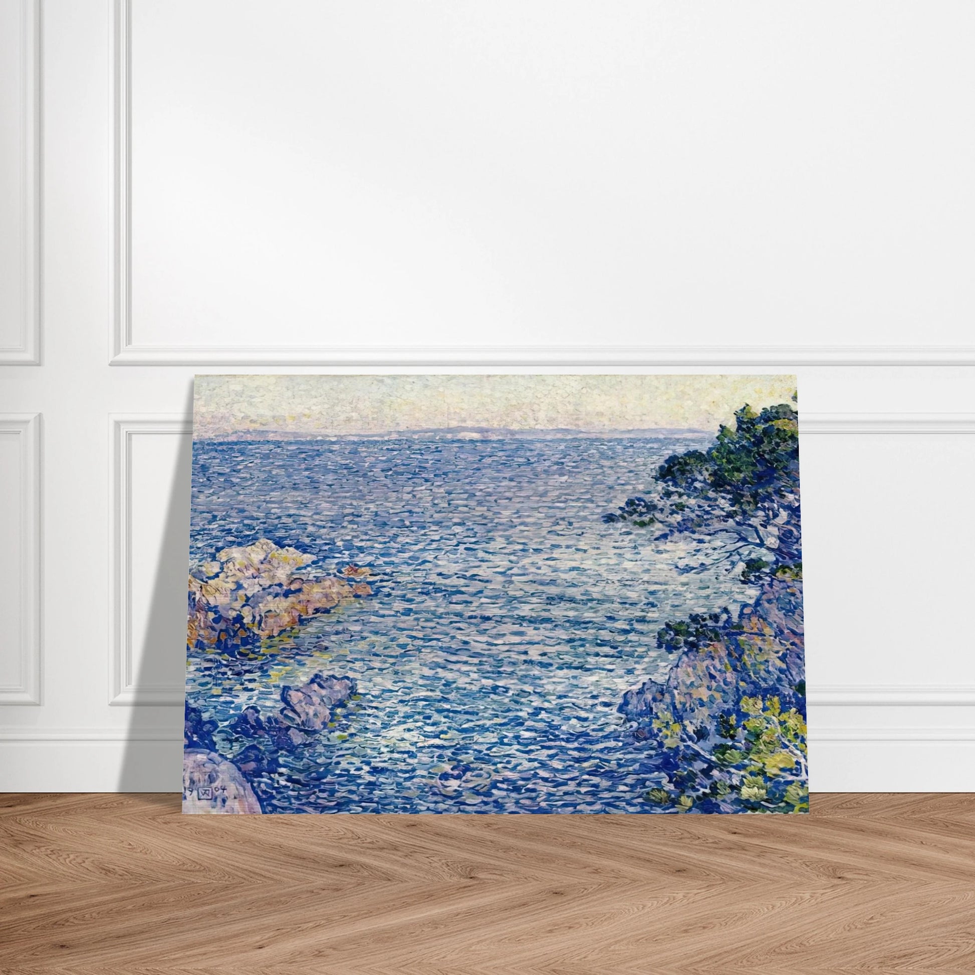 THE POINT OF ROSSIGNOL 1904 - Theo van Rysselberghe Brushed Aluminum Print - 70x100 cm / 28x40 inches | Theo van Rysselberghe Aluminum Print | Theo van Rysselberghe Prints