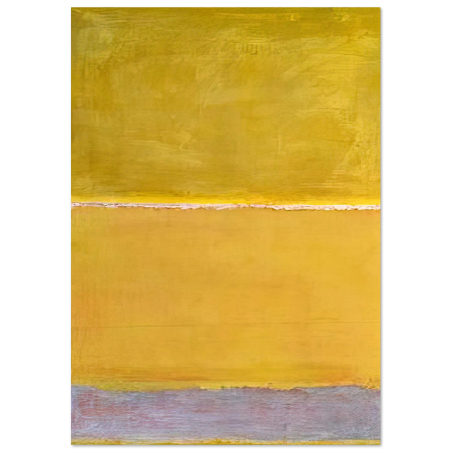 Mark Rothko - Untitled - 1952 Wall Art - 21x29.7 cm / 8x12" - Premium Wooden Framed Poster With Fine Art Paper - White frame