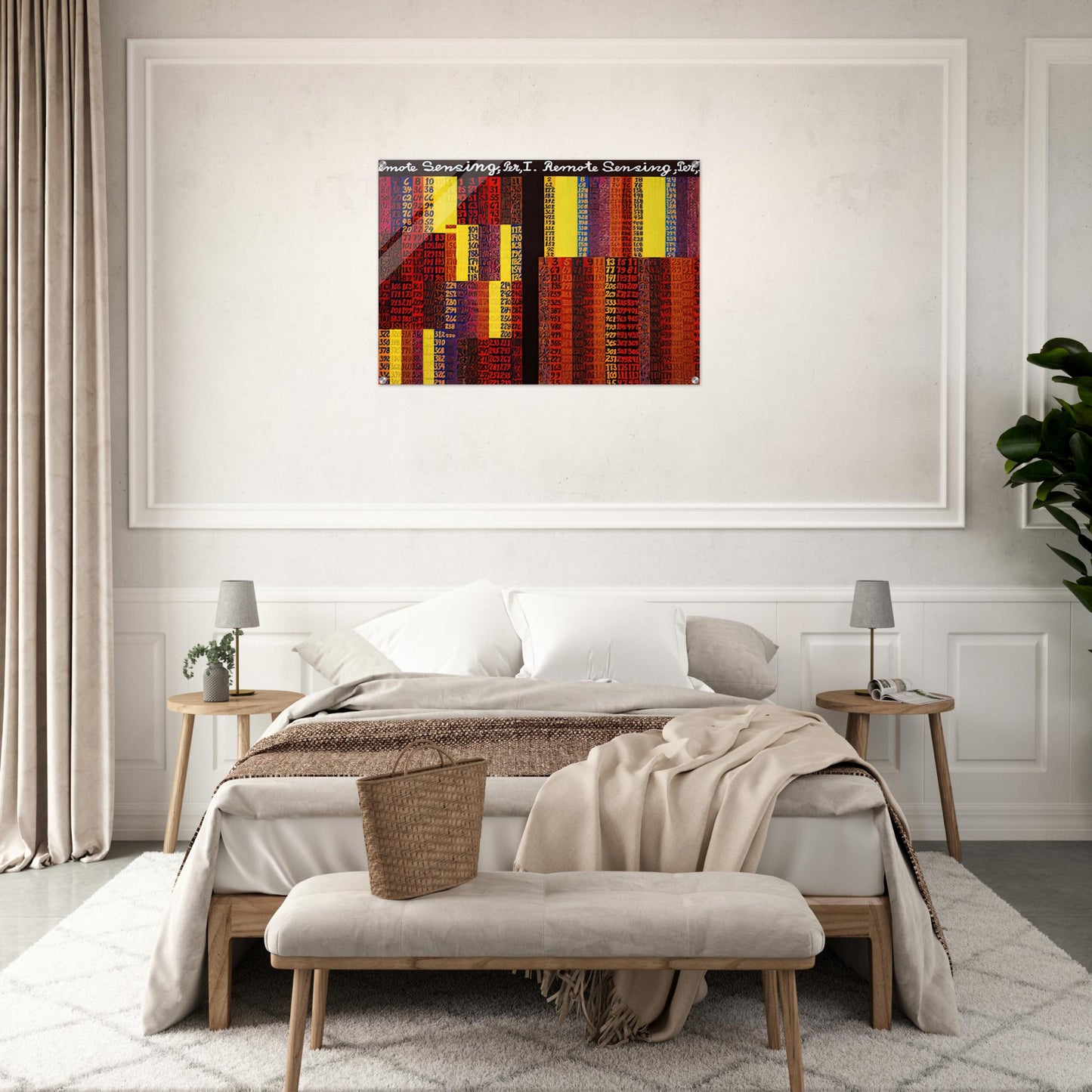 Remote Sensing, Per I  II - 1979 - Alfred Jensen Acrylic Print - 70x100 cm / 28x40″ inches | Alfred Jensen Wall Art | Alfred Jensen Prints