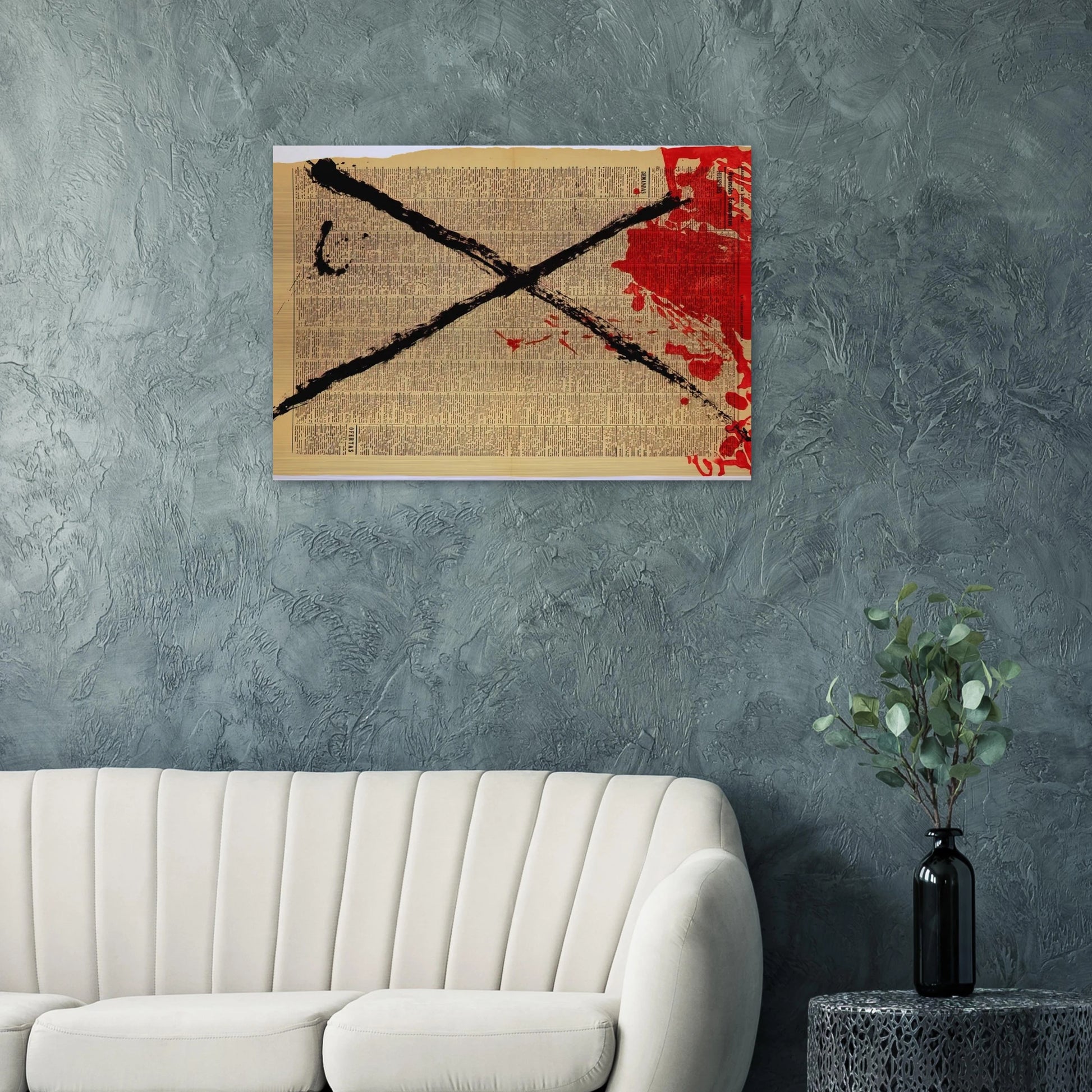 JOURNAL 1968 - Antoni Tapies Brushed Aluminum Print - 70x100 cm / 28x40 inches | Antoni Tapies Aluminum Print | Antoni Tapies Prints