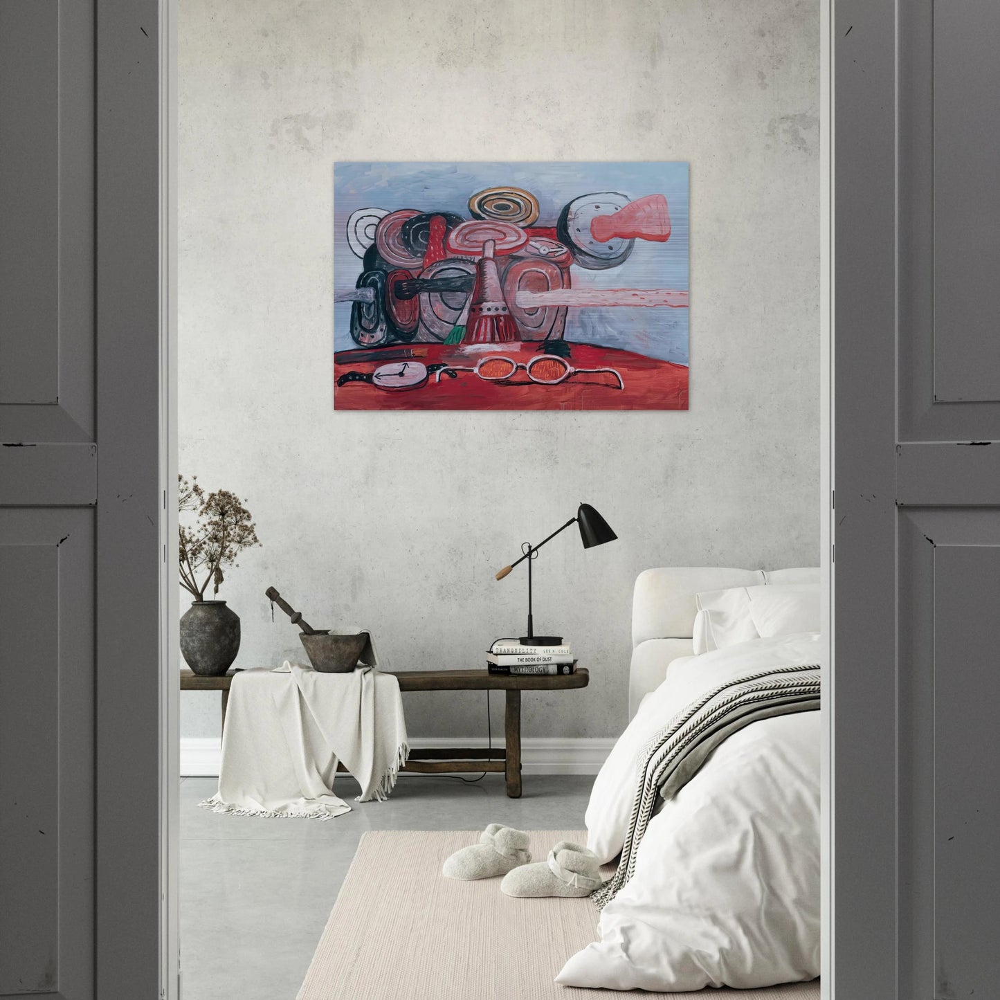 AS IT GOES - Philip Guston Brushed Aluminum Print - 70x100 cm / 28x40 inches | Philip Guston Aluminum Print | Philip Guston Prints