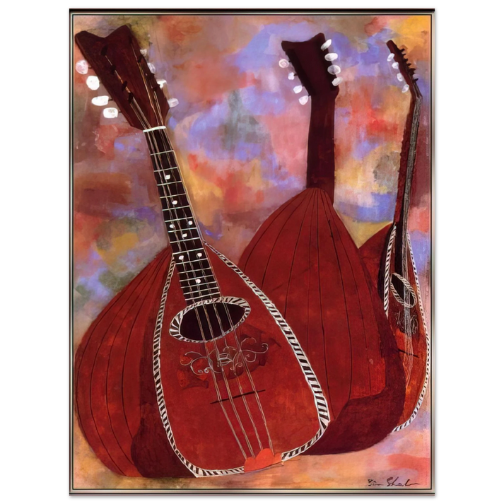Ben Shahn - THREE LUTES  75x100 cm / 30x40inches Fine Art Poster