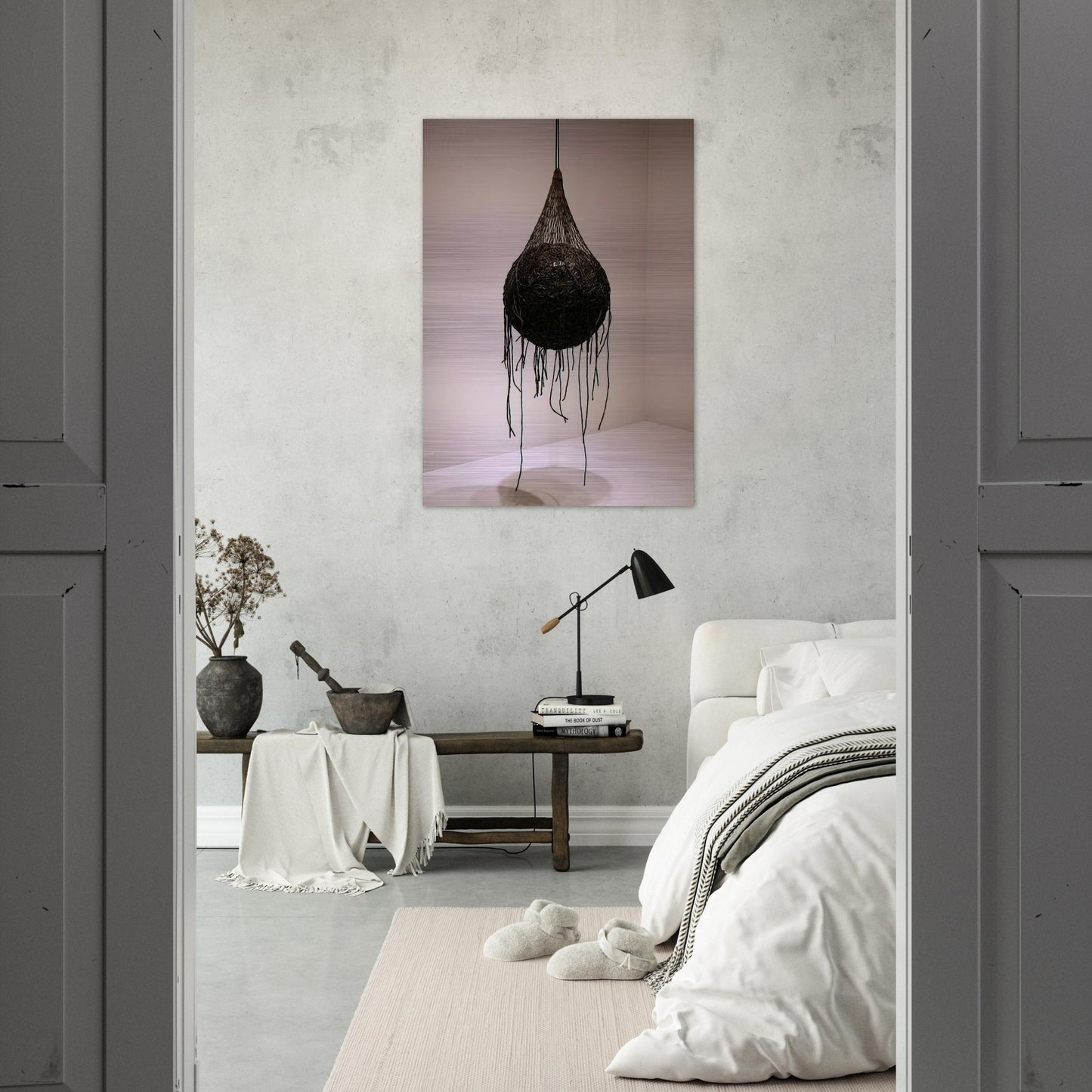 VERTIGINOUS DETOUR - Eva Hesse Brushed Aluminum Print - 70x100 cm / 28x40 inches | Eva Hesse Aluminum Print | Eva Hesse Prints