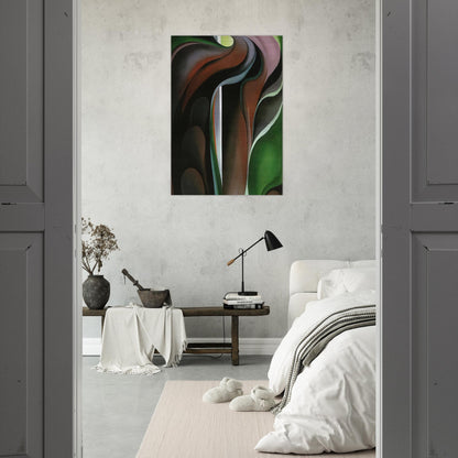 Jack-in-the-Pulpit ?V - Georgia O'Keeffe Brushed Aluminum Print - 70x100 cm / 28x40 inches | Georgia O'Keeffe Aluminum Print | Georgia O'Keeffe Prints