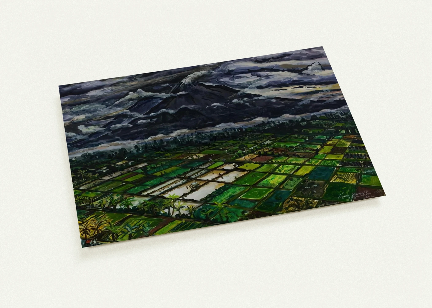 MT SEMERU JADKA KURA JAVA 1969 By Ivan Albright Pack of 10 Post Cards | Ivan Albright Post Cards | A6 (10.5 x 14.8 cm) - 4.1 x 5.8 inches
