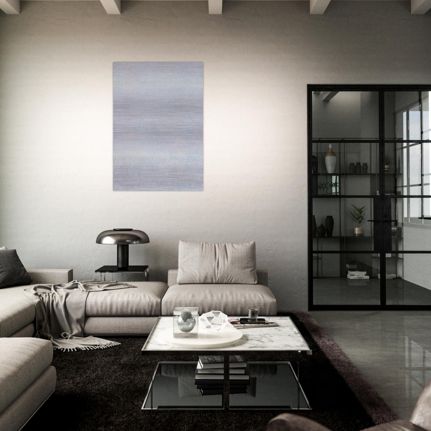 19651 - ∞, Detail 2333587 - 2336083 - Conceptual Art - Roman Opalka Brushed Aluminum Print - 70x100 cm / 28x40 inches | Roman Opalka Aluminum Print | Roman Opalka Prints