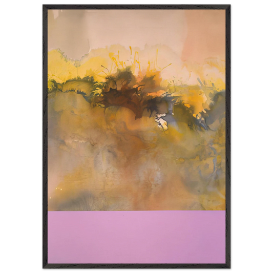 Isidiris - 1969 - Ronnie Landfield 70x100 cm / 28x40 inches Framed Art Print – Black Wooden Frame