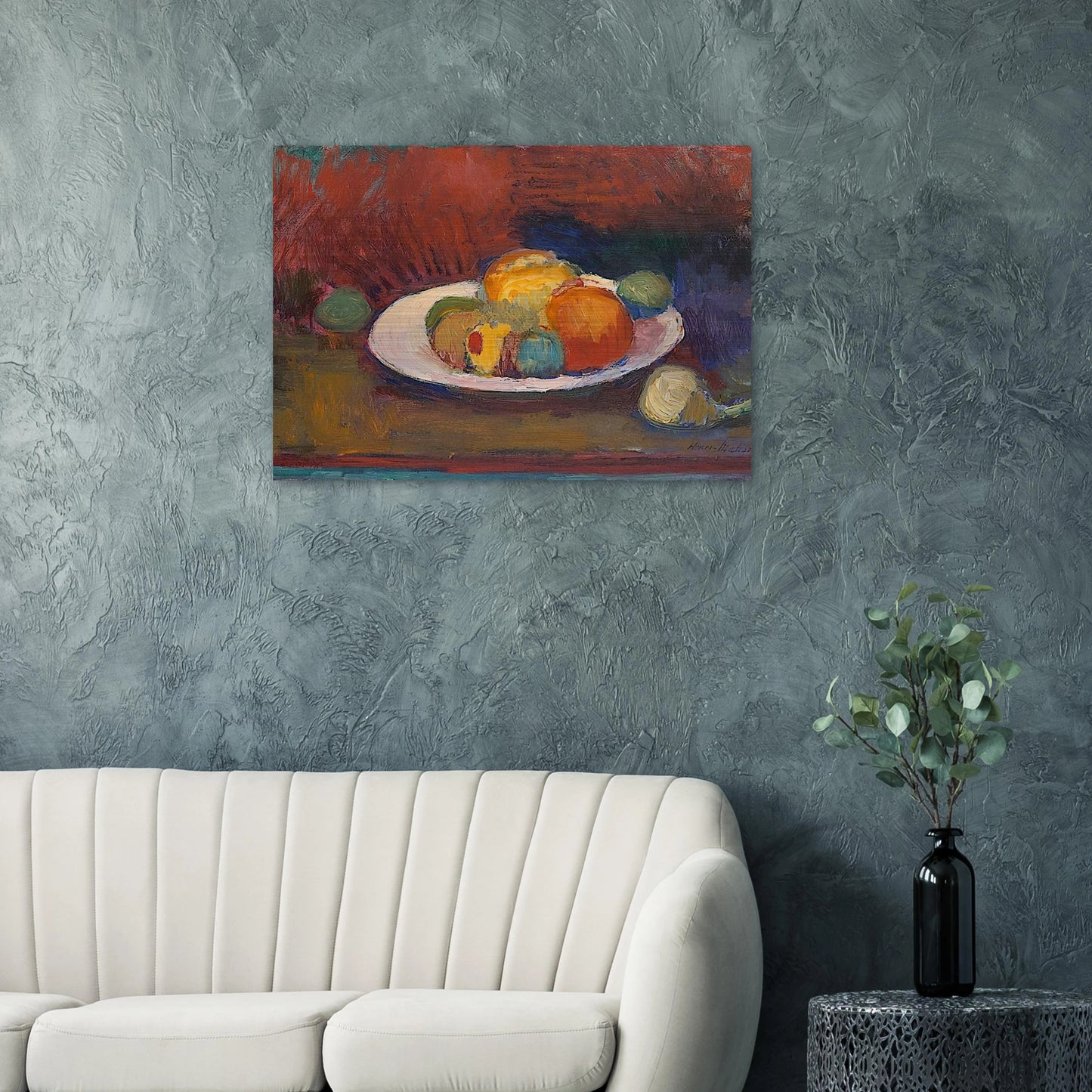 ASSIETTE DE FRUITS FRUIT DISH 1902 - Henri Matisse Brushed Aluminum Print - 70x100 cm / 28x40 inches | Henri Matisse Aluminum Print | Henri Matisse Prints