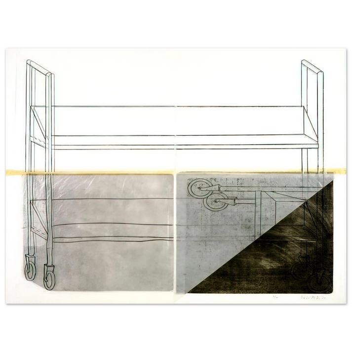 Dieter Roth - Large Trolley - 1972  75x100 cm / 30x40inches Fine Art Poster
