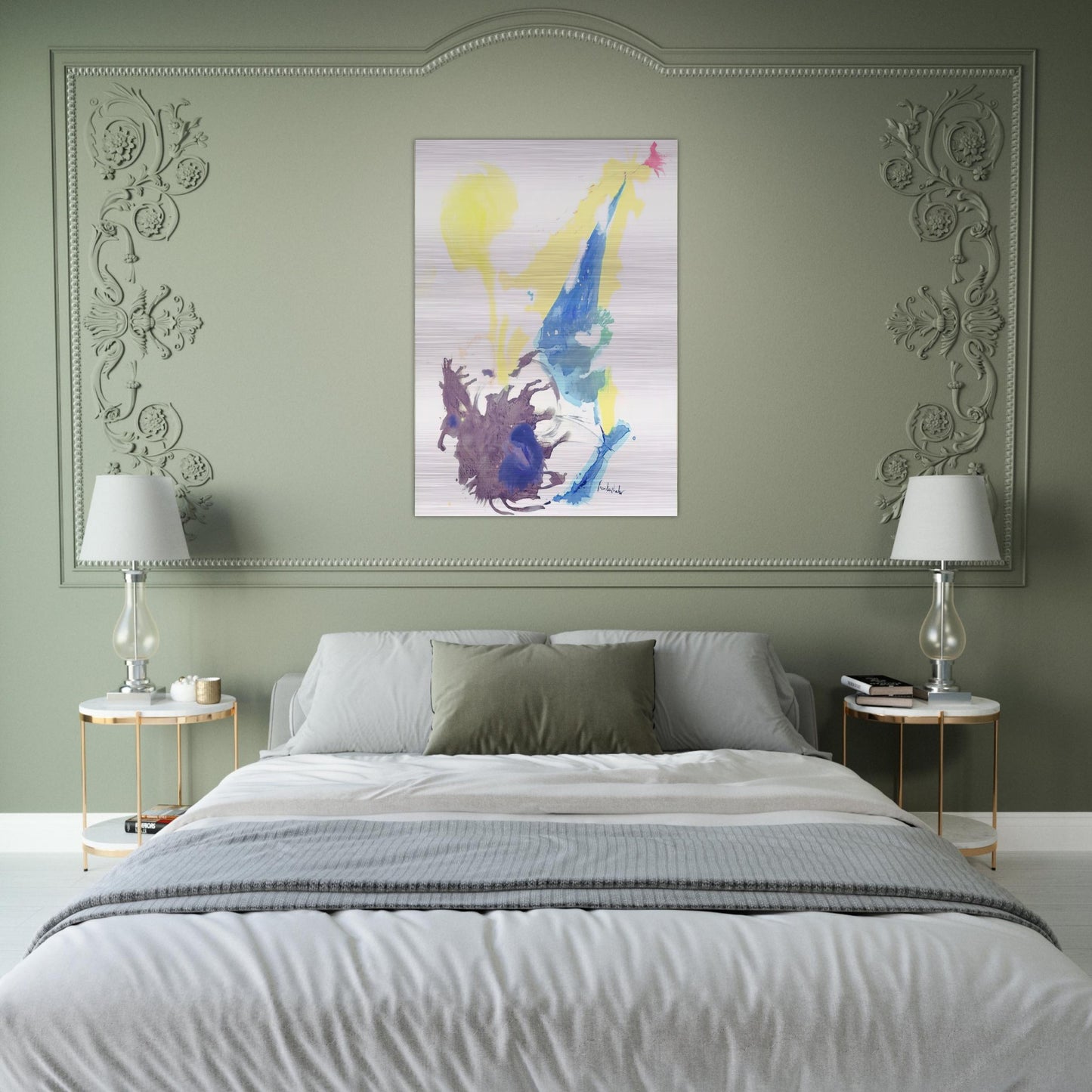 Moving Day - 1961 - Helen Frankenthaler Brushed Aluminum Print - 70x100 cm / 28x40 inches | Helen Frankenthaler Aluminum Print | Helen Frankenthaler Prints