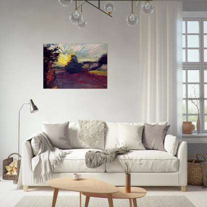SUNSET IN CORSICA 1898 - Henri Matisse Brushed Aluminum Print - 70x100 cm / 28x40 inches | Henri Matisse Aluminum Print | Henri Matisse Prints