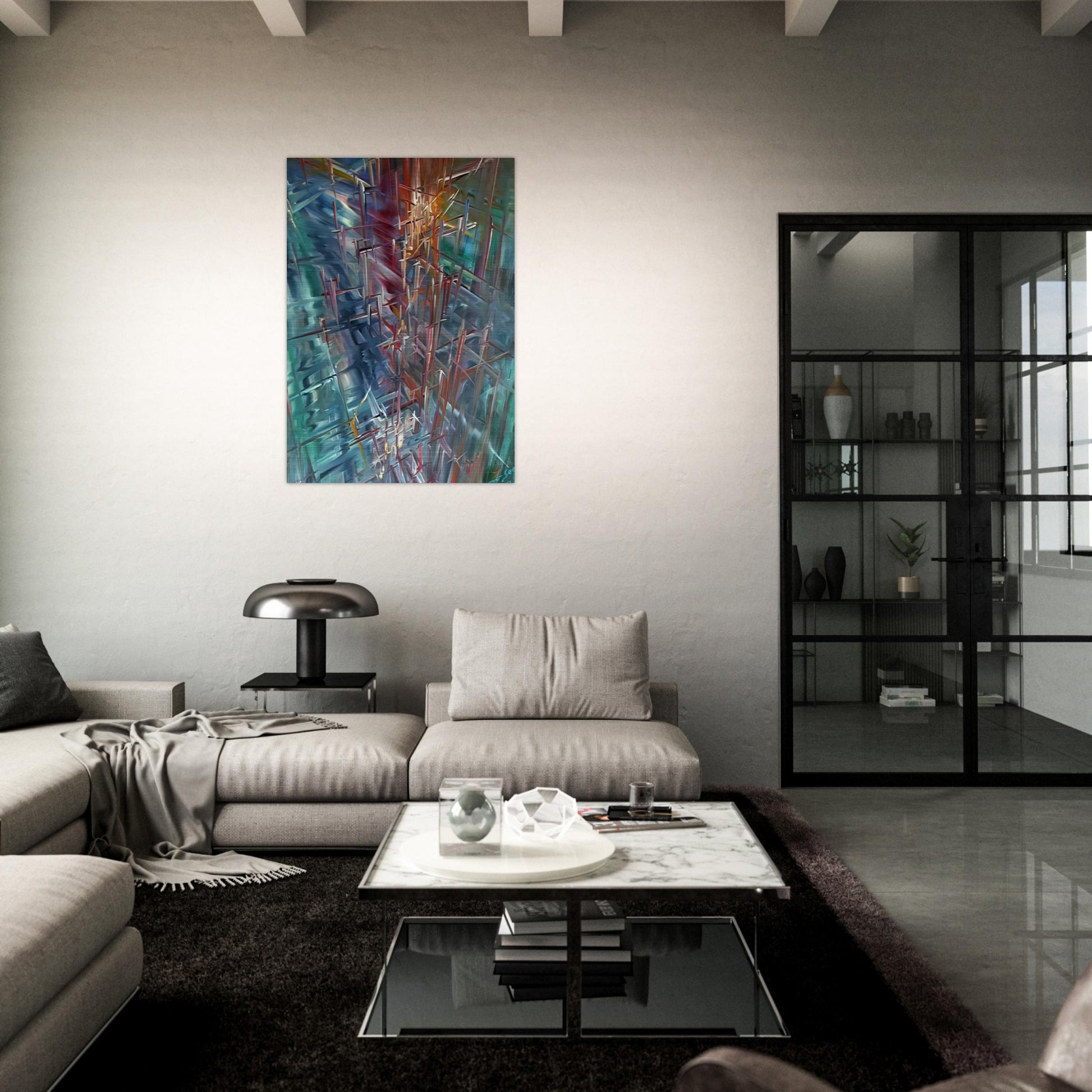 Calculating Space - Konrad Zuse Brushed Aluminum Print - 70x100 cm / 28x40 inches | Konrad Zuse Aluminum Print | Konrad Zuse Prints