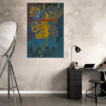 Broken Blue - 1958 - John Ferren Art Prints - 100x150 cm / 40x60″ inches | John Ferren Poster | John Ferren Prints