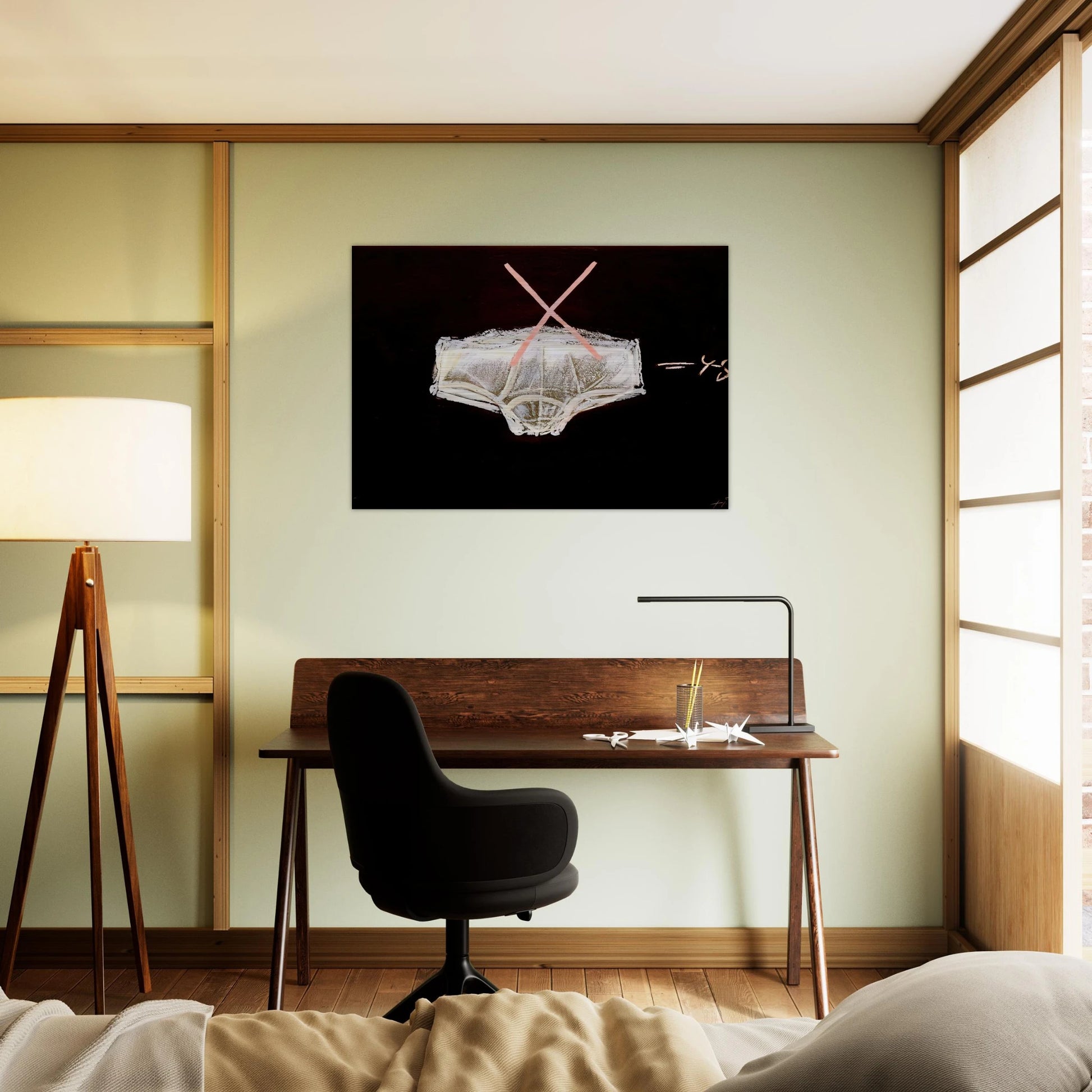ROBA INTERIOR 1972 - Antoni Tapies Brushed Aluminum Print - 70x100 cm / 28x40 inches | Antoni Tapies Aluminum Print | Antoni Tapies Prints