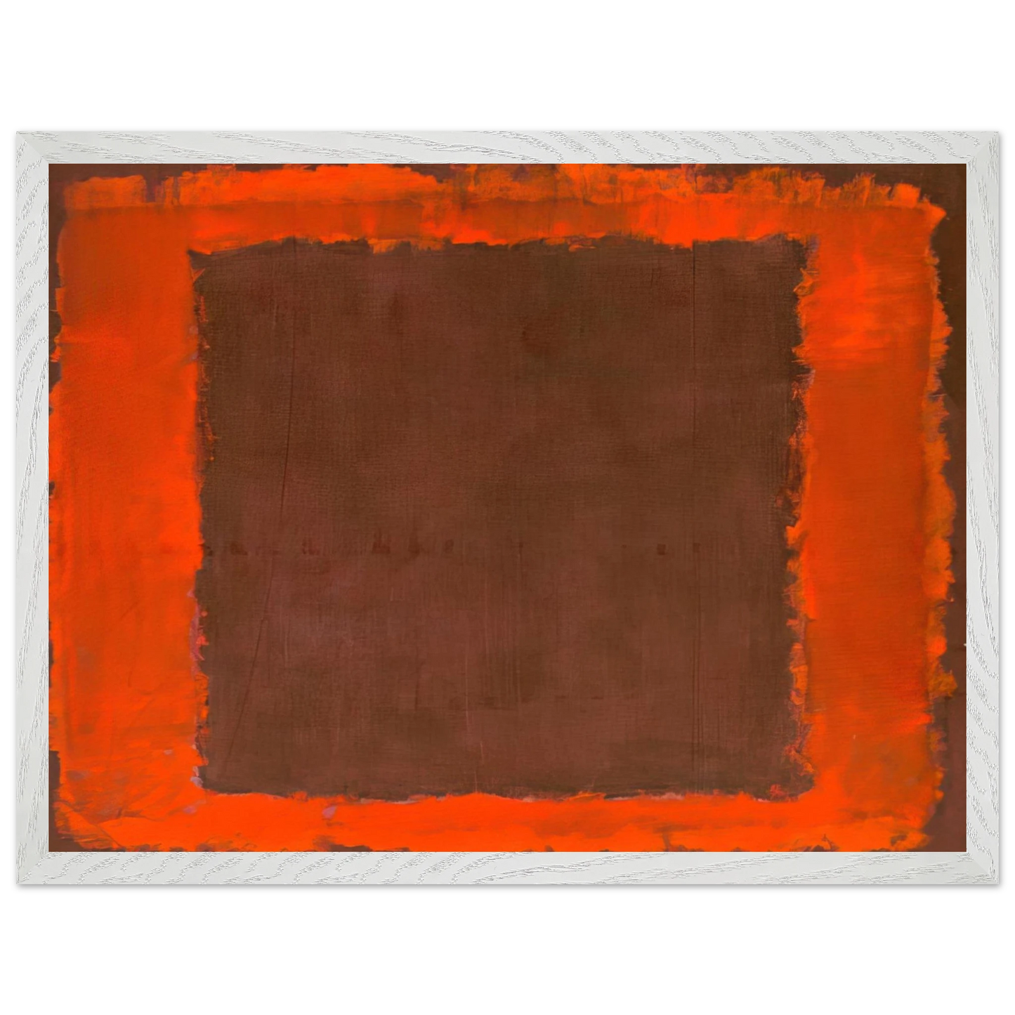 Mark Rothko - Untitled Mural for End Wall - 1959 Wall Art - 60x80 cm / 24x32 inches - Premium Wooden Framed Poster With Fine Art Paper-canvas - White frame