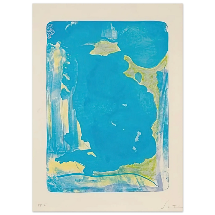 Helen Frankenthaler - Reflections IV - 1995 Wall art - 40x50 cm / 16x20 Inches - Premium Wooden Framed Poster With Fine Art Paper - Wood frame