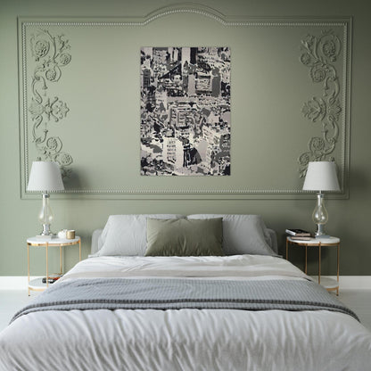 TOWNSCAPE 1969 - Gerhard Richter Brushed Aluminum Print - 70x100 cm / 28x40 inches | Gerhard Richter Aluminum Print | Gerhard Richter Prints