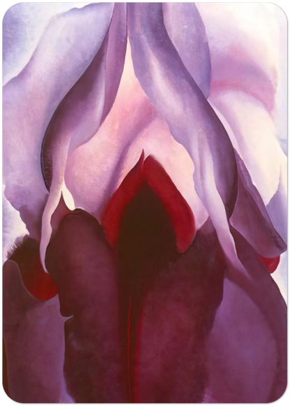 Flower of Life II By Georgia O'Keeffe Pack of 10 Post Cards | Georgia O'Keeffe Post Cards | A6 (10.5 x 14.8 cm) - 4.1 x 5.8 inches