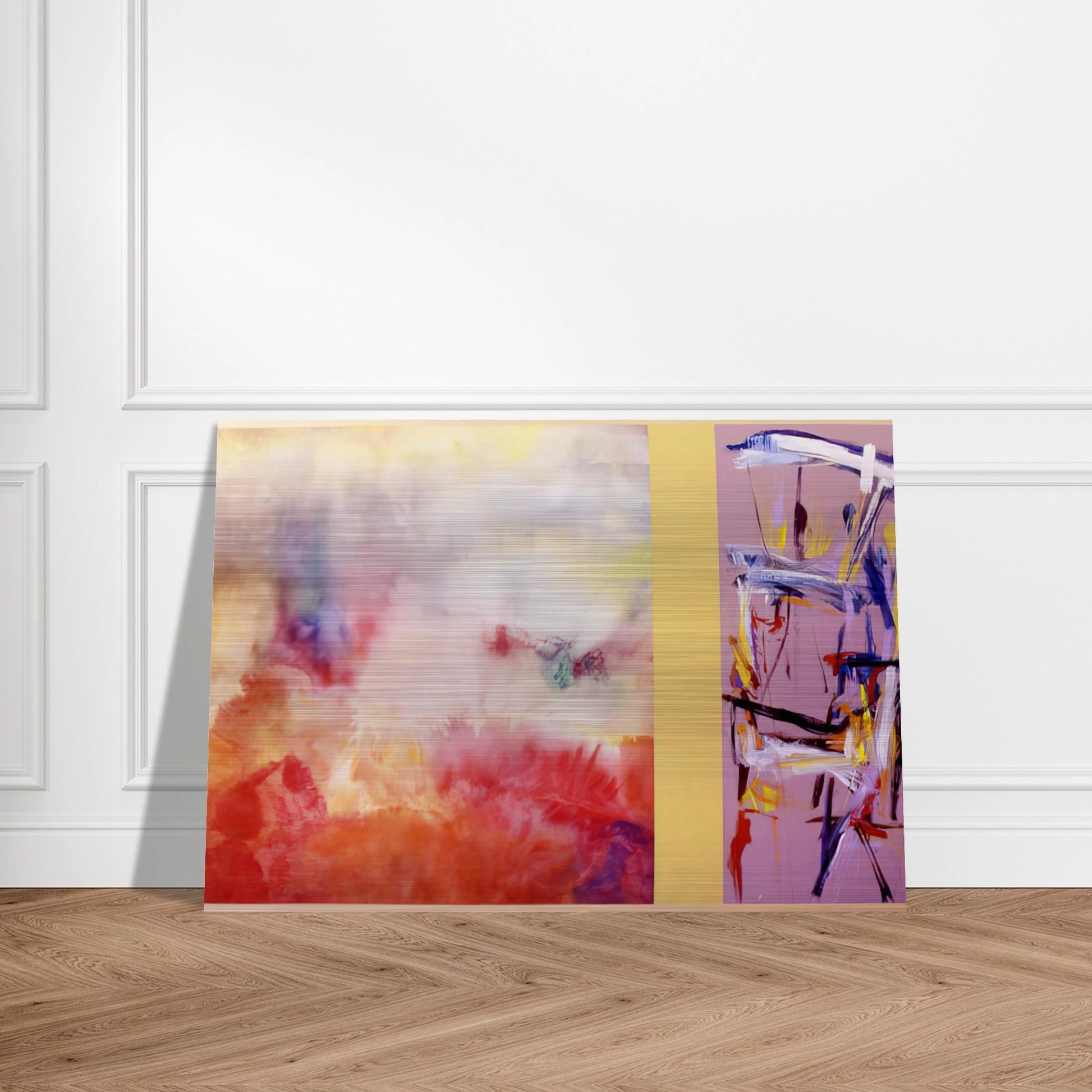Ancient Jerusalem - 1992 - Ronnie Landfield Brushed Aluminum Print - 70x100 cm / 28x40 inches | Ronnie Landfield Aluminum Print | Ronnie Landfield Prints