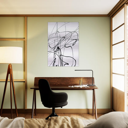 Untitled T1989-A3 - 1989 - Hans Hartung Brushed Aluminum Print - 70x100 cm / 28x40 inches | Hans Hartung Aluminum Print | Hans Hartung Prints