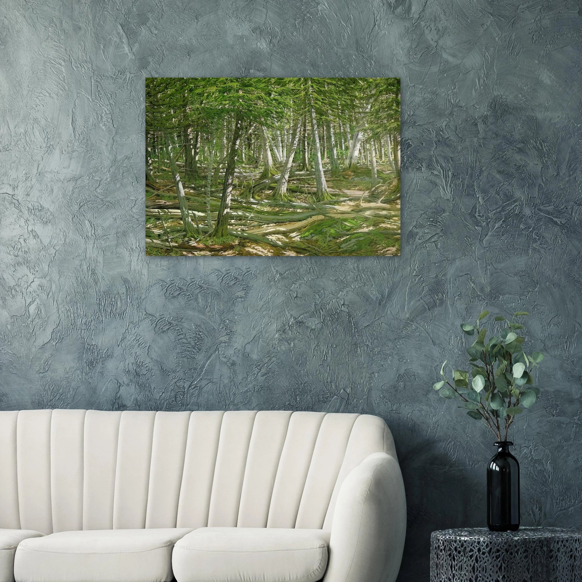 Old Windfall - 1982 - Neil Welliver Brushed Aluminum Print - 70x100 cm / 28x40 inches | Neil Welliver Aluminum Print | Neil Welliver Prints