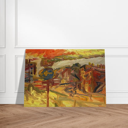 THE AWNING - Frank Auerbach Brushed Aluminum Print - 70x100 cm / 28x40 inches | Frank Auerbach Aluminum Print | Frank Auerbach Prints