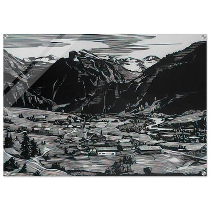 Hinterstein - Expressionism - Konrad Zuse Acrylic Print - 70x100 cm / 28x40″ inches | Konrad Zuse Wall Art | Konrad Zuse Prints