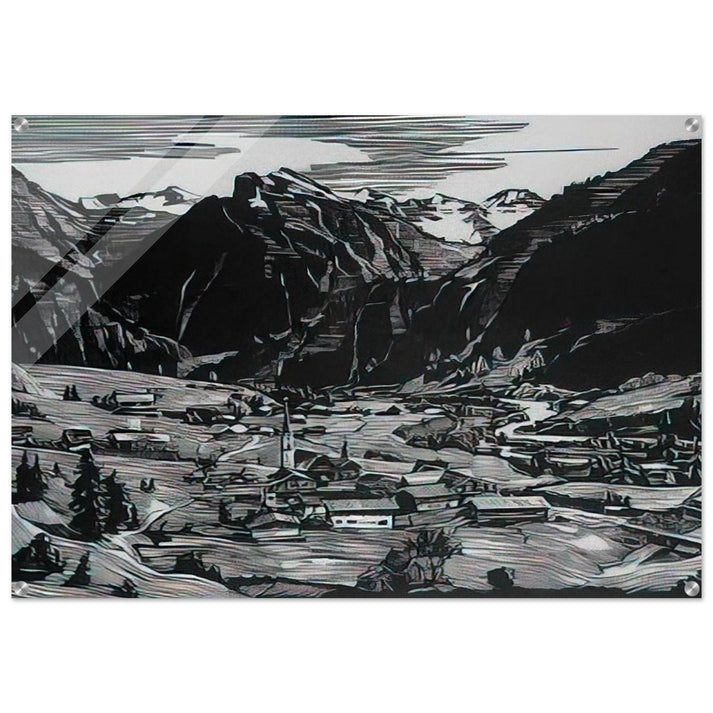 Hinterstein - Expressionism - Konrad Zuse Acrylic Print - 70x100 cm / 28x40″ inches | Konrad Zuse Wall Art | Konrad Zuse Prints