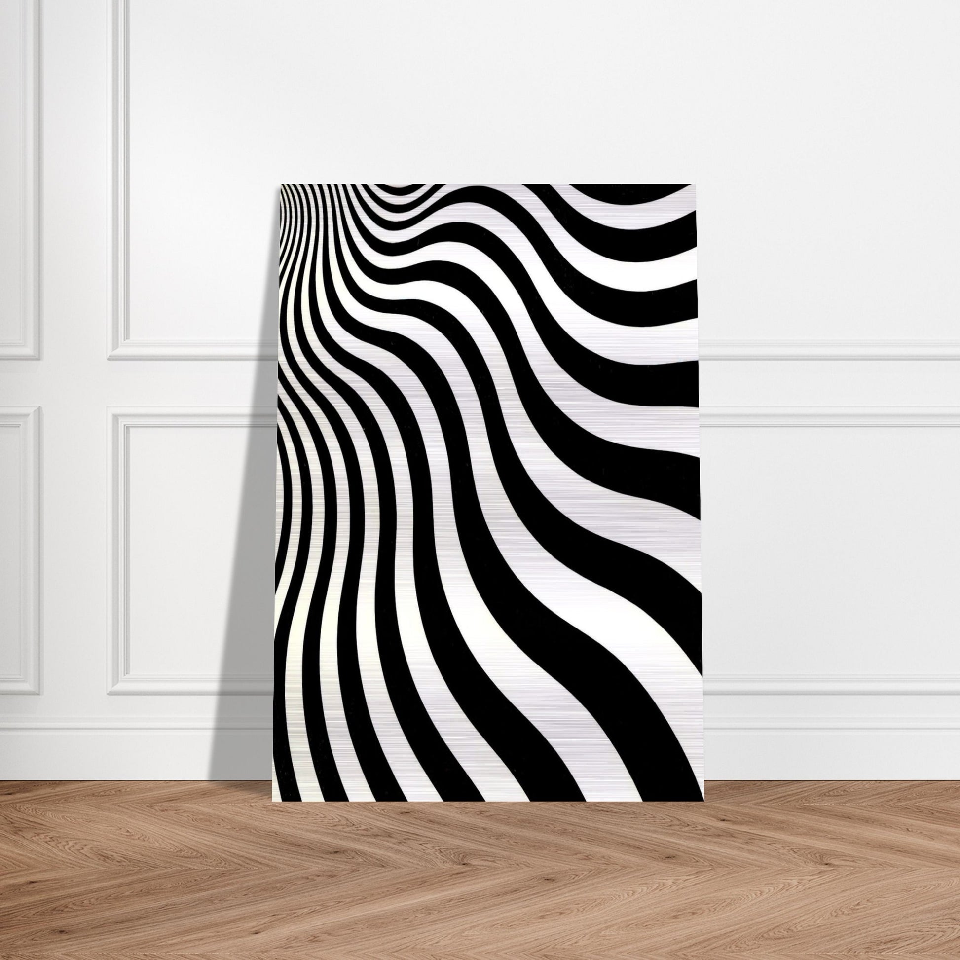 INTAKE 1964 - Bridget Riley Brushed Aluminum Print - 70x100 cm / 28x40 inches | Bridget Riley Aluminum Print | Bridget Riley Prints