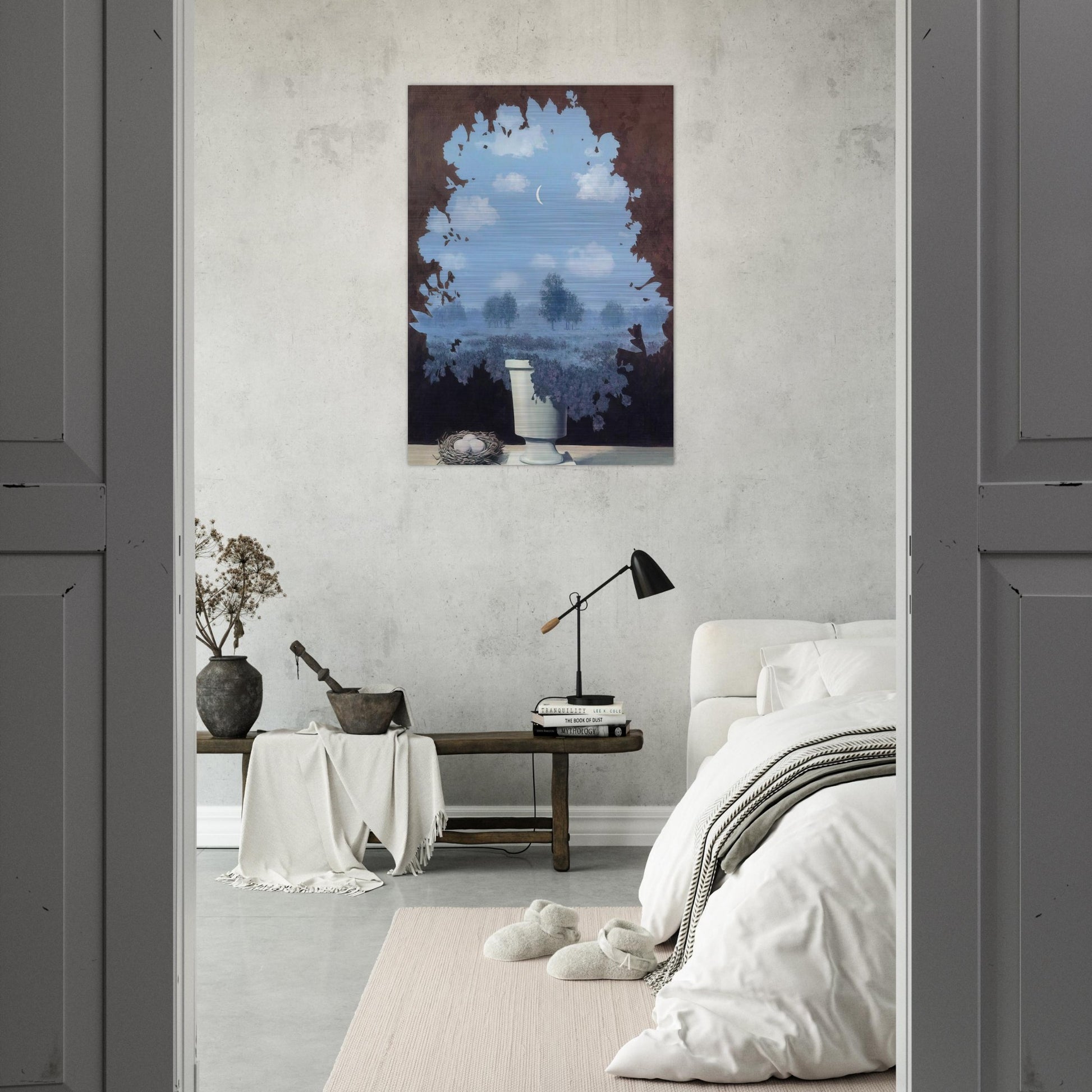 THE LAND OF MIRACLES 1964 - Rene Magritte Brushed Aluminum Print - 70x100 cm / 28x40 inches | Rene Magritte Aluminum Print | Rene Magritte Prints