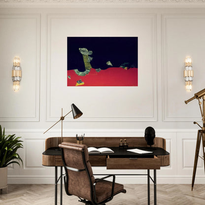Landscape with shells - Max Ernst Brushed Aluminum Print - 70x100 cm / 28x40 inches | Max Ernst Aluminum Print | Max Ernst Prints