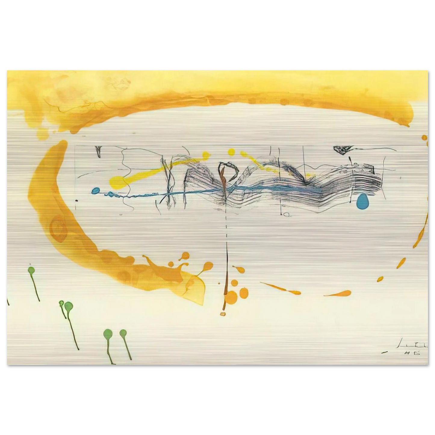Making Music - 2000 - Helen Frankenthaler Brushed Aluminum Print - 70x100 cm / 28x40 inches | Helen Frankenthaler Aluminum Print | Helen Frankenthaler Prints