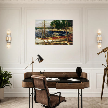 THE CANOE 1912 - Tom Thomson Brushed Aluminum Print - 70x100 cm / 28x40 inches | Tom Thomson Aluminum Print | Tom Thomson Prints