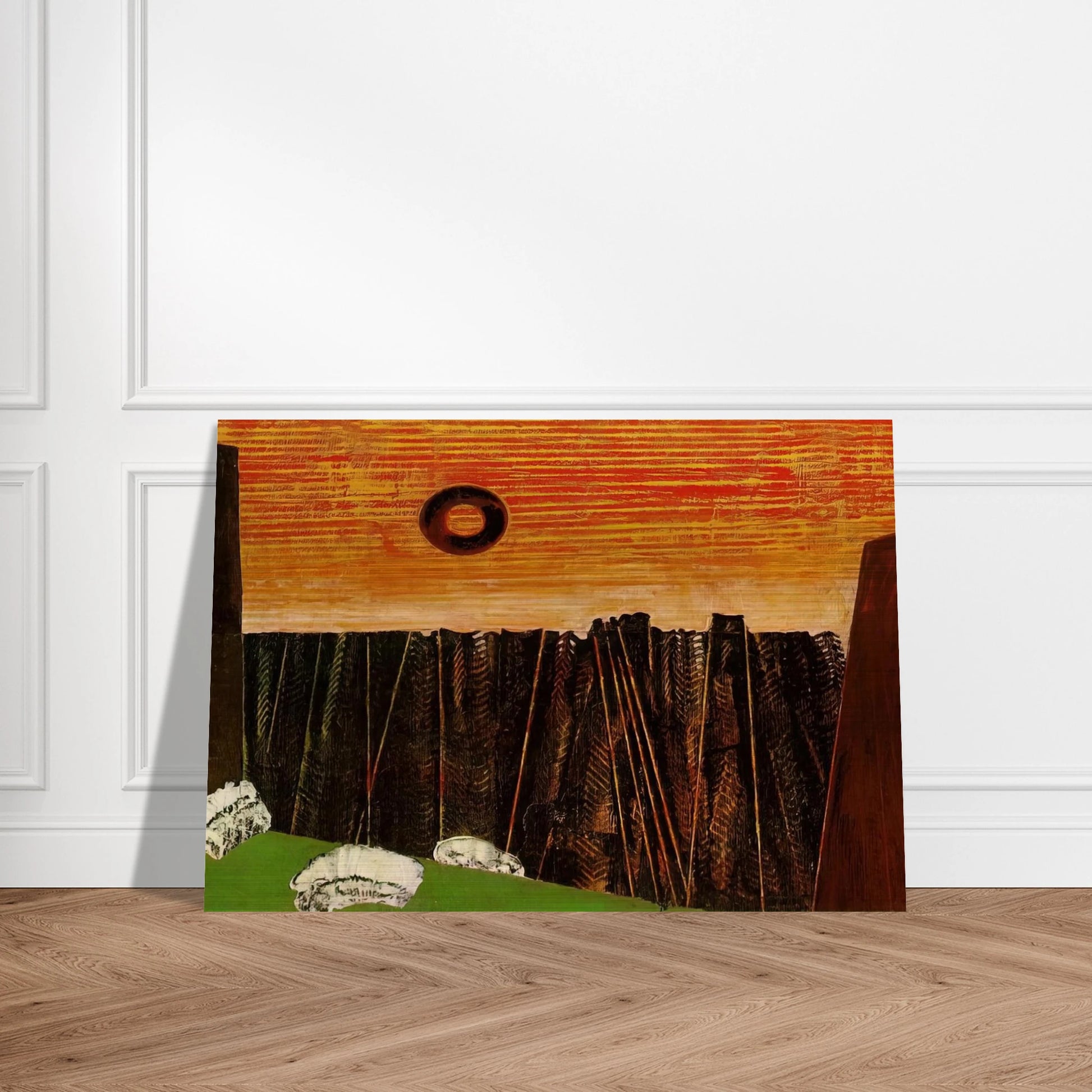Fishbone Forest - Max Ernst Brushed Aluminum Print - 70x100 cm / 28x40 inches | Max Ernst Aluminum Print | Max Ernst Prints