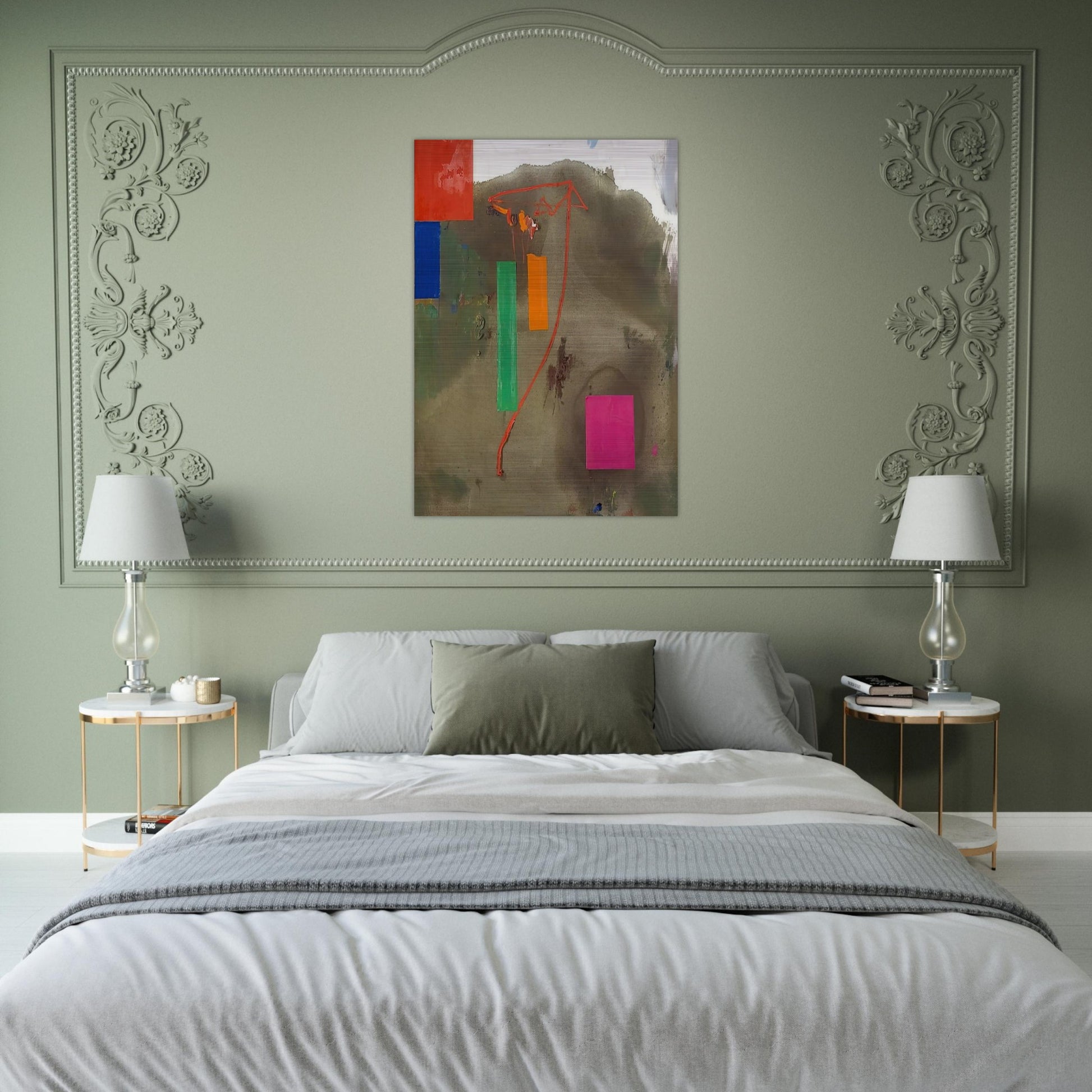 Lonely Journey - Hans Hofmann Brushed Aluminum Print - 70x100 cm / 28x40 inches | Hans Hofmann Aluminum Print | Hans Hofmann Prints