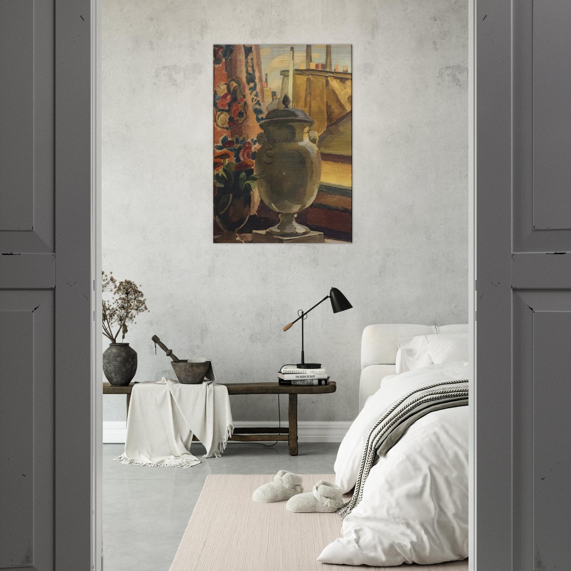 STILL LIFE AT A WINDOW 1922 - Vanessa Bell Brushed Aluminum Print - 70x100 cm / 28x40 inches | Vanessa Bell Aluminum Print | Vanessa Bell Prints