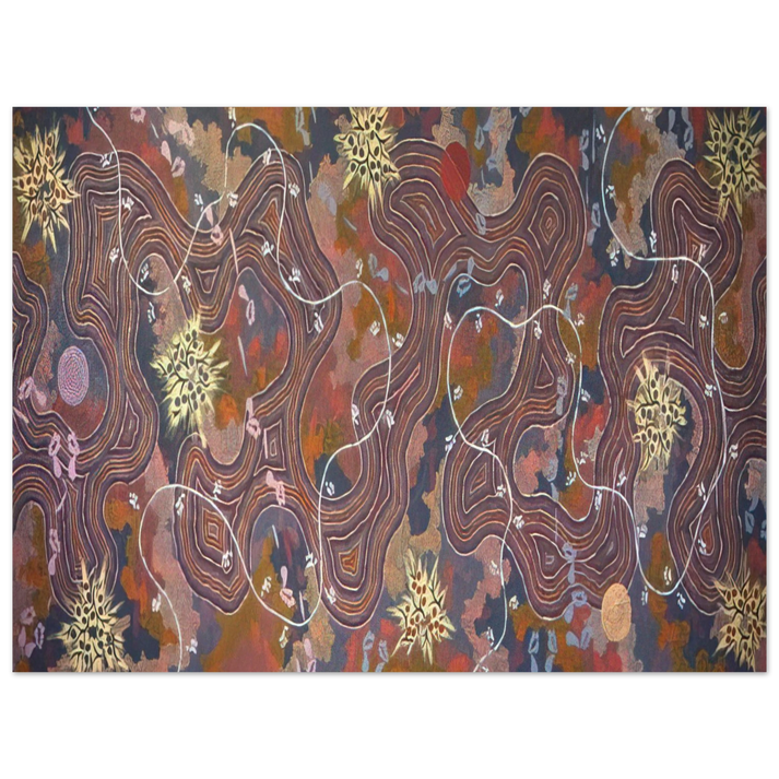 Clifford Possum Tjapaltjarri - Possum Dreaming - 1994  75x100 cm / 30x40inches Fine Art Poster