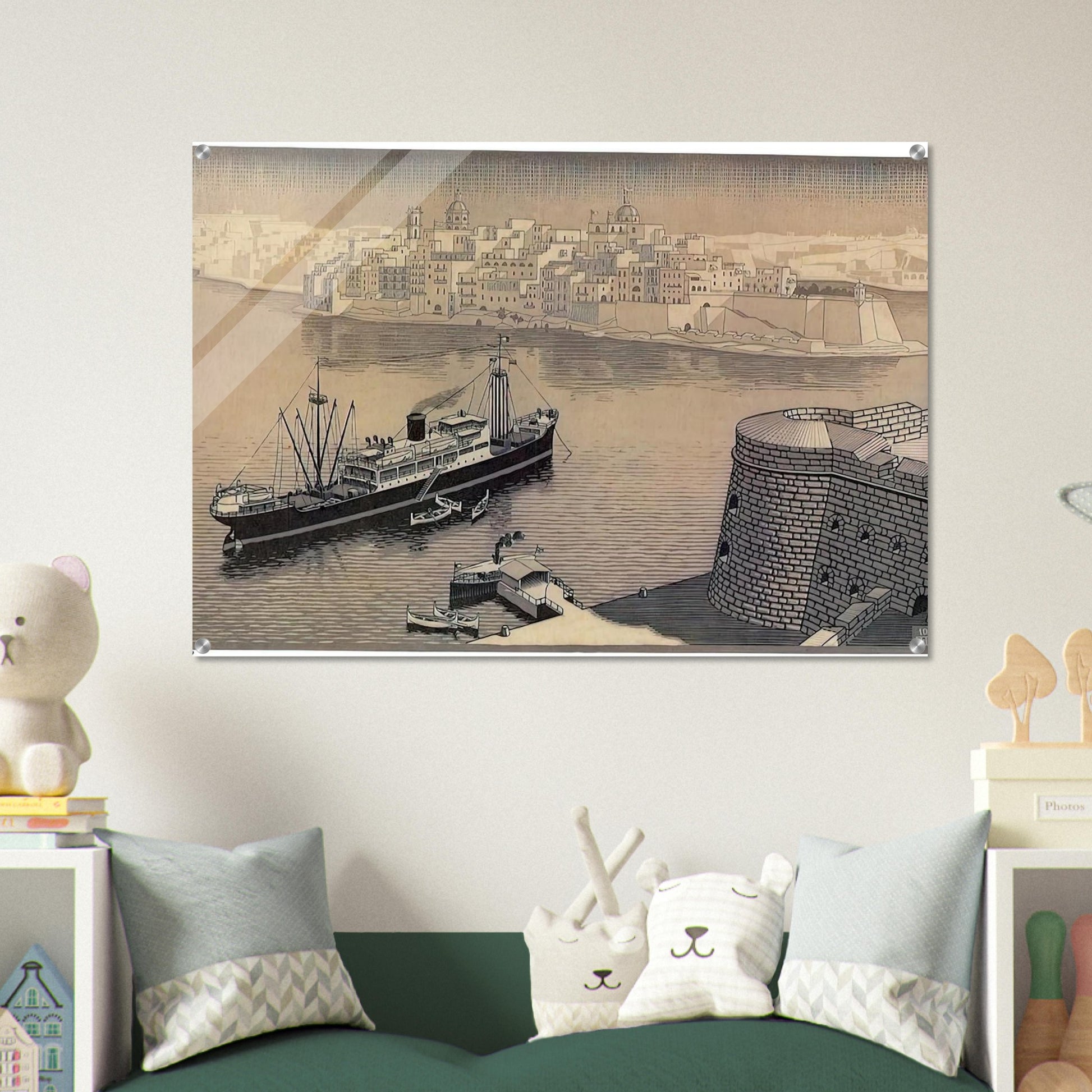 SENGELA MALTA - MC Escher Acrylic Print - 70x100 cm / 28x40″ inches | Maurits Cornelis Escher Prints