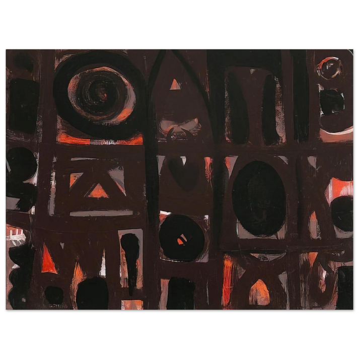 Adolph Gottlieb - Night Forms - 1950  75x100 cm / 30x40inches Fine Art Poster