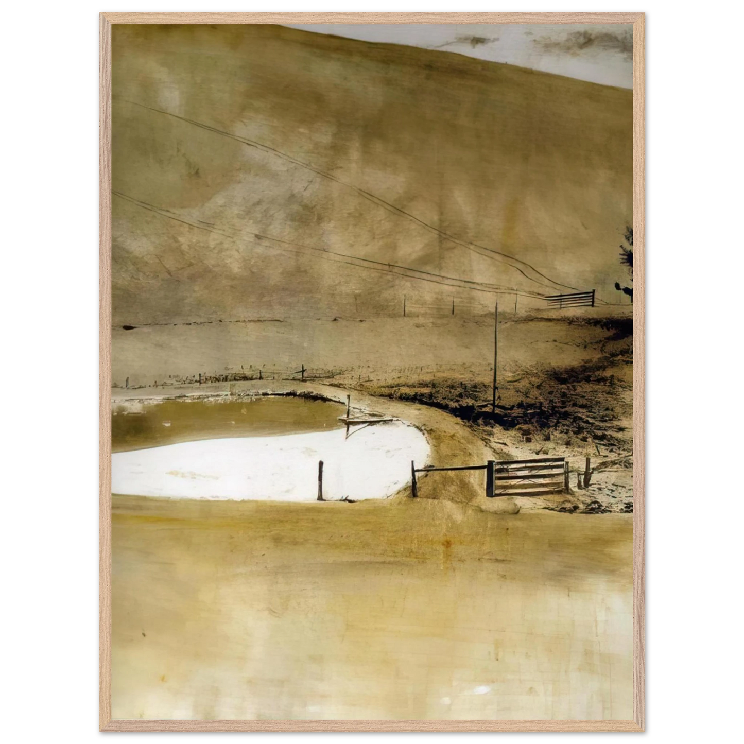 Andrew Wyeth - NOT DETECTED 34 Wall Art - 60x80 cm / 24x32 inches - Fine Art Poster - -