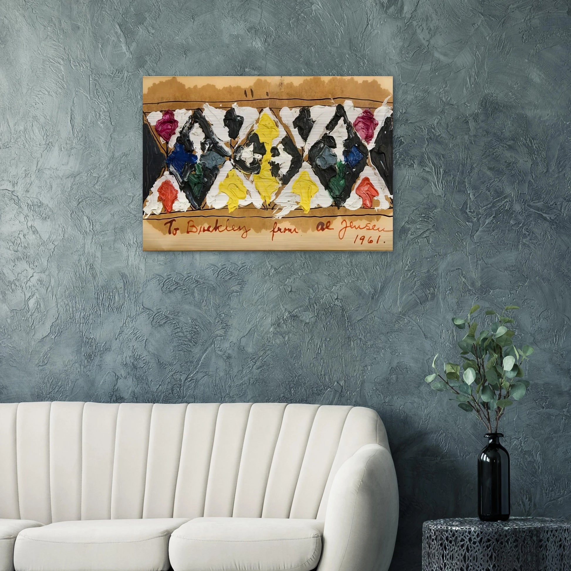Untitled - 1961 - Alfred Jensen Brushed Aluminum Print - 70x100 cm / 28x40 inches | Alfred Jensen Aluminum Print | Alfred Jensen Prints