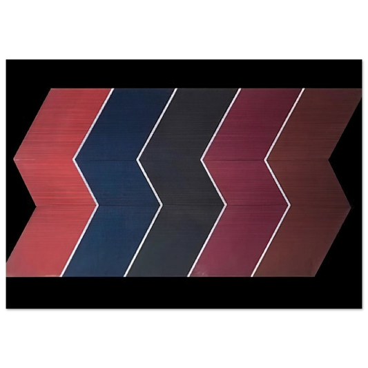 Cut Series #4 - 1967 - Thomas Downing Brushed Aluminum Print - 70x100 cm / 28x40 inches | Thomas Downing Aluminum Print | Thomas Downing Prints